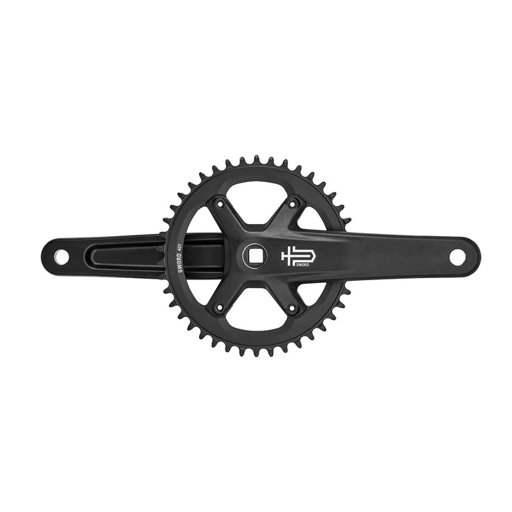 microSHIFT Sword Black Crankset - 9 Speed - 1x 42T - 165mm