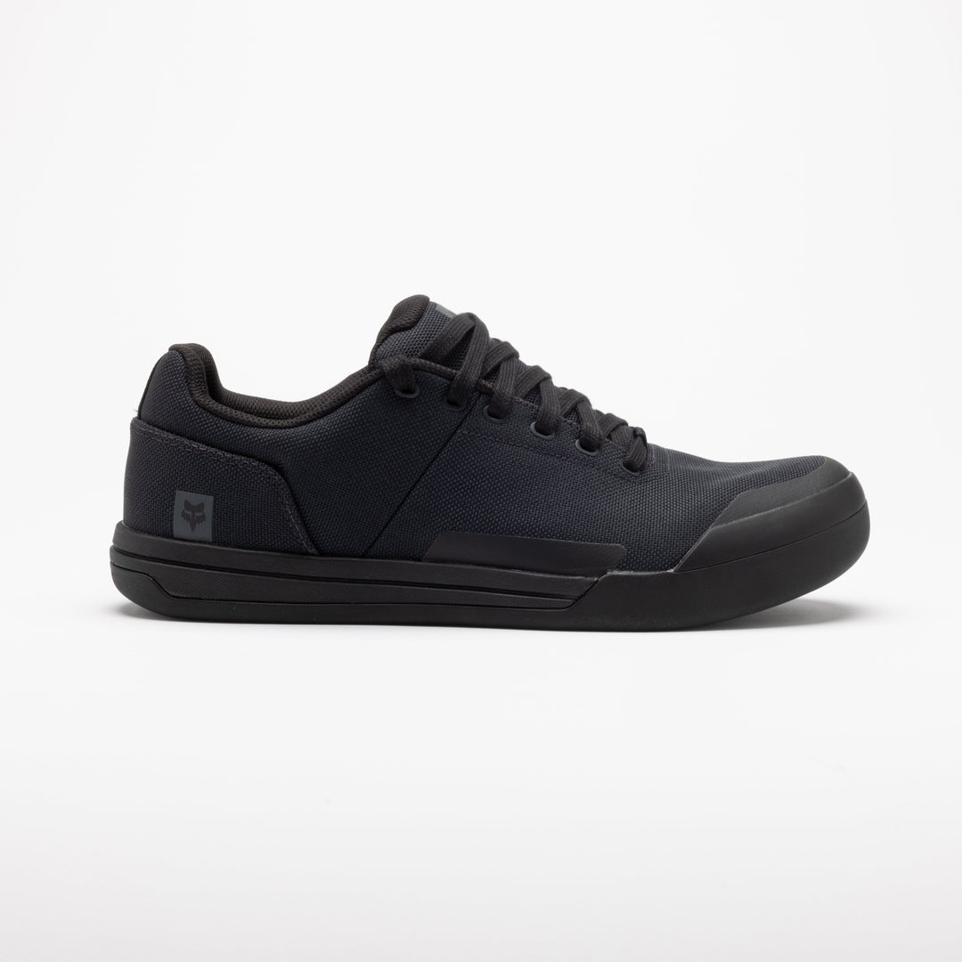Fox Union Canvas Flat Shoes - Black