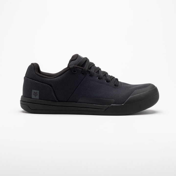 Fox Union Canvas Flat Shoes - Black