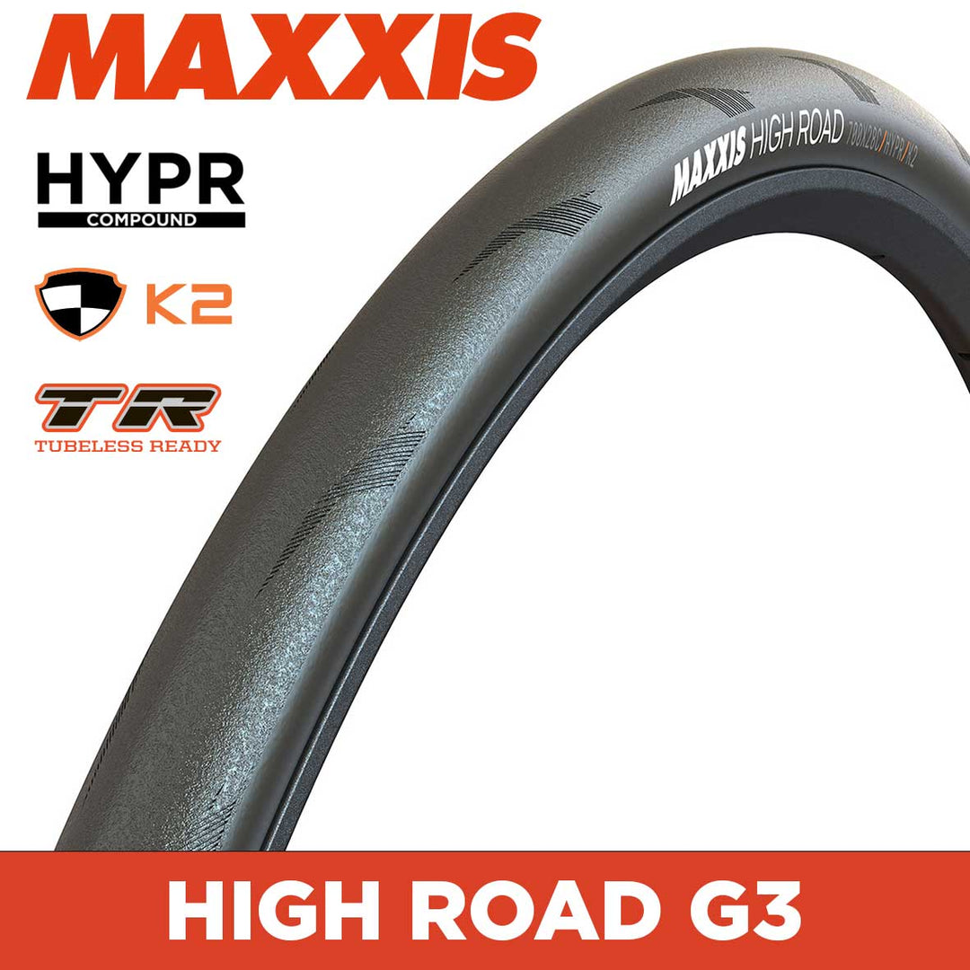 MAXXIS ROAD - HIGH ROAD - 700X28C - HYPR / K2 / TR - Carbon Fiber 150 TPI