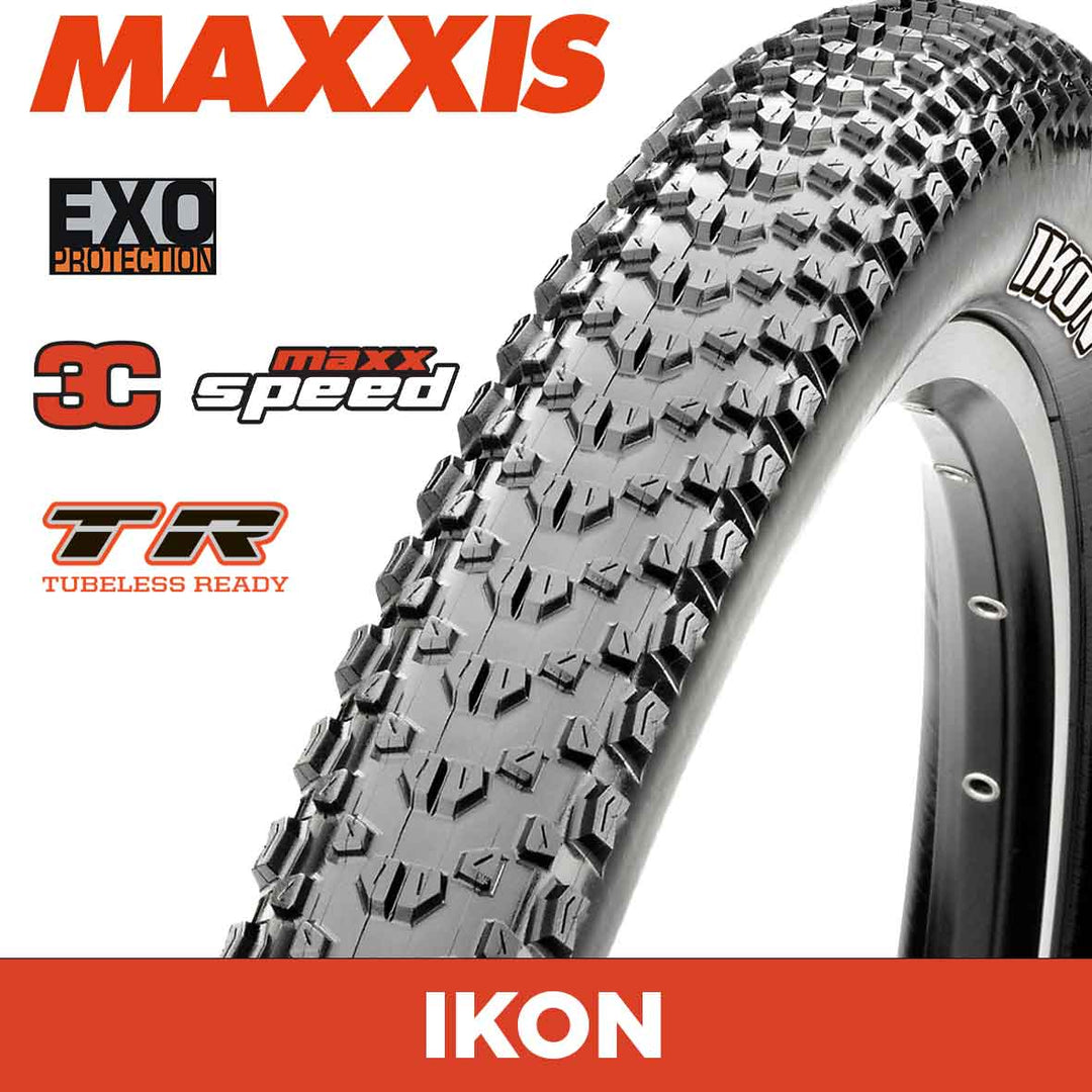 MAXXIS MOUNTAIN - IKON - 26X2.20 - 3C MaxxSpeed / EXO / TR - Foldable 120 TPI E25