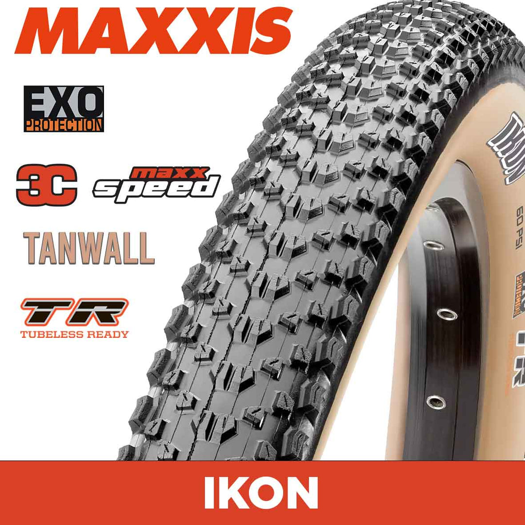 MAXXIS Mountain - IKON - 29X2.20 - 3C MAXXSPEED / EXO / TR / Tanwall - Foldable 60 TPI E25