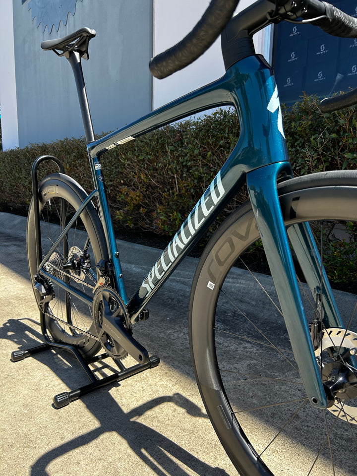 Tarmac SL8 Expert - Ultegra Di2 Gloss Deep Lake Metallic / Green Pearl Over Seafoam
