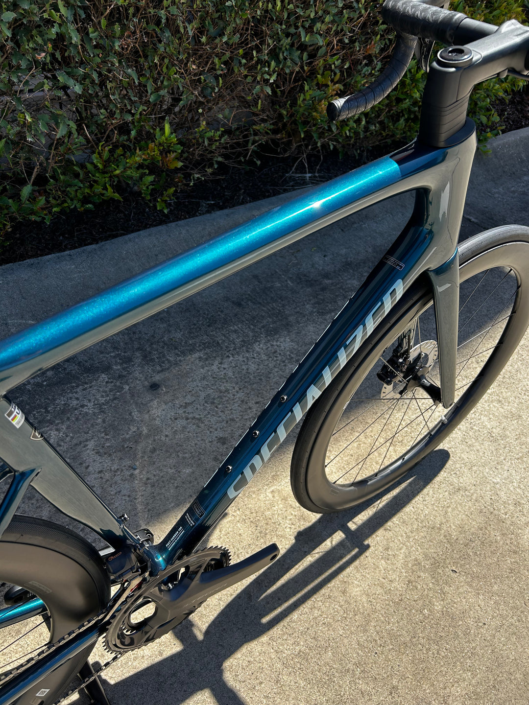 Tarmac SL8 Expert - Ultegra Di2 Gloss Deep Lake Metallic / Green Pearl Over Seafoam