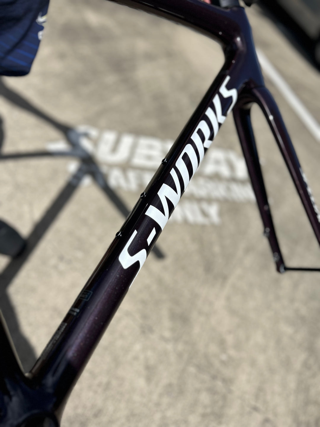 S-Works Tarmac SL8 Frameset - Gloss Solidity / Red to Black Pearl / Metallic White