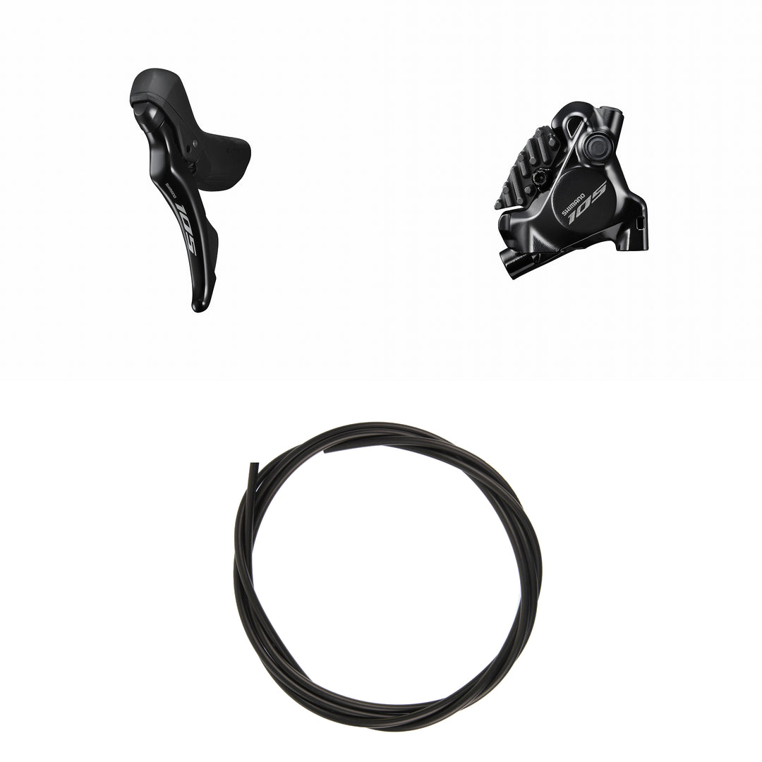 Shimano 105 ST-R7120 Shift/Brake Lever & BR-R7170 Caliper Kit - Left/Rear, 12-Speed Hydraulic Disc