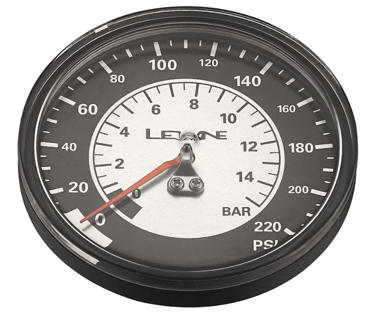 Lezyne 220 PSI Gauge 2.5"