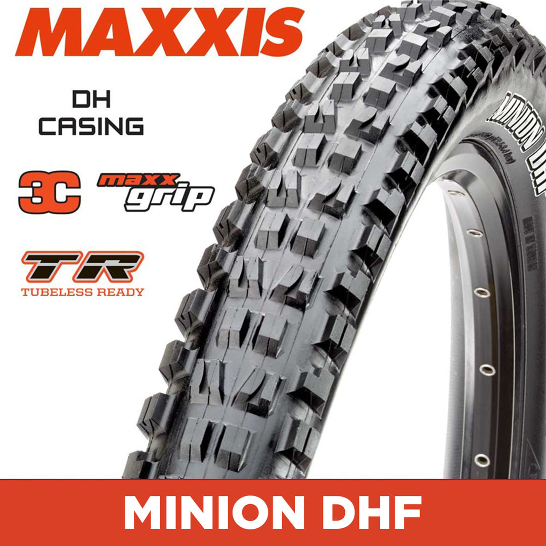 Maxxis Minion DHF - 29 X 2.50 Folding 60TPIx2 DH 3C MaxxGrip TR