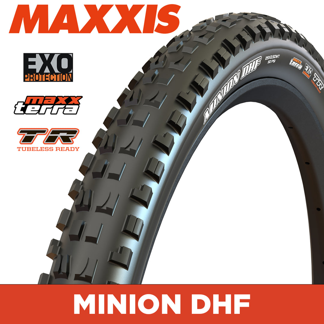 MAXXIS MOUNTAIN - MINION DHF - 29x2.50 - MaxxTerra / EXO / TR - Foldable 60 TPI E25