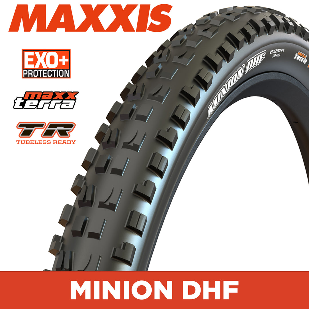 MAXXIS MOUNTAIN - MINION DHF - 29x2.50 - MaxxTerra / EXO+ / TR - Foldable 60 TPI E25