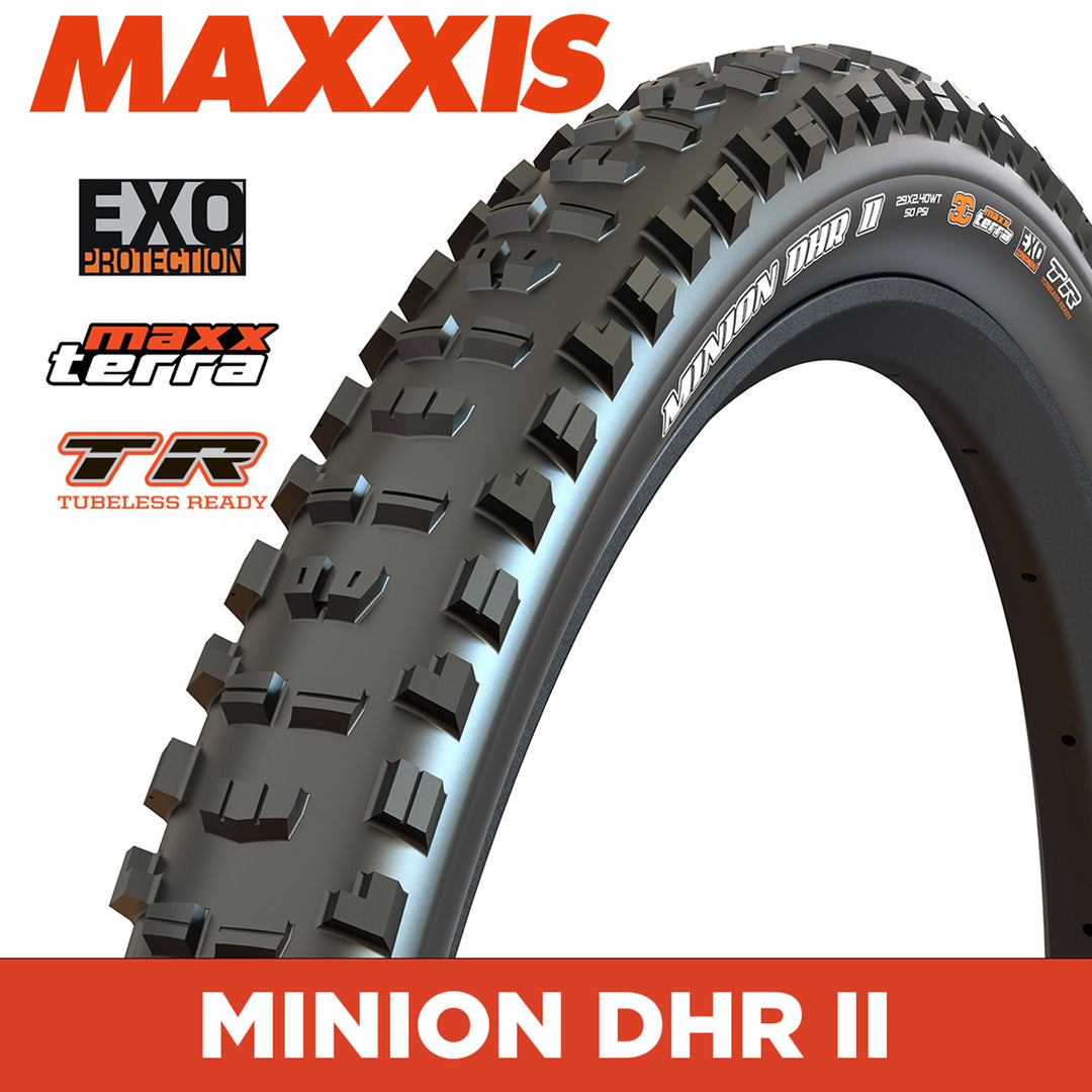 MAXXIS MOUNTAIN - MINION DHR II - 26X2.40 - MaxxTerra / EXO / TR - Foldable 60 TPI E25