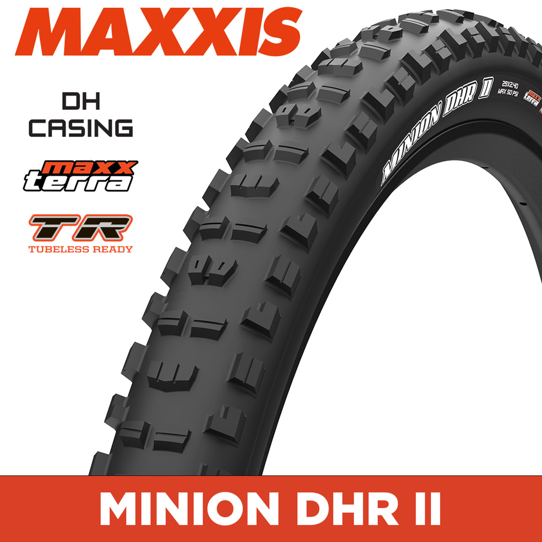 MAXXIS Downhill - MINION DHR II - 27.5X2.50 - MAXXTERRA / DH / TR - Foldable 60X2 TPI E25