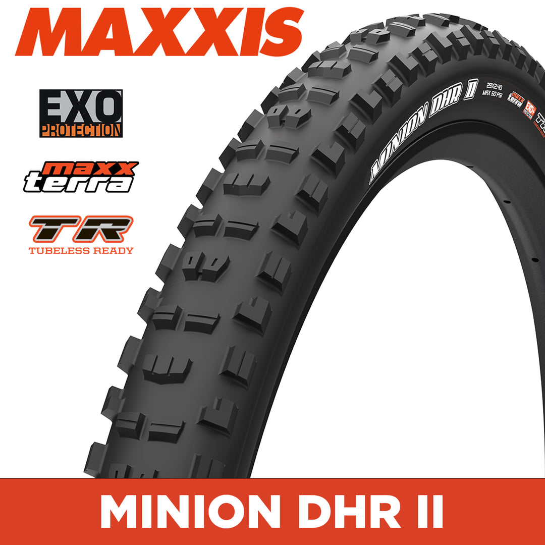 MAXXIS MOUNTAIN - MINION DHR II - 29X2.40 - MaxxTerra / EXO / TR - Foldable 60 TPI E25