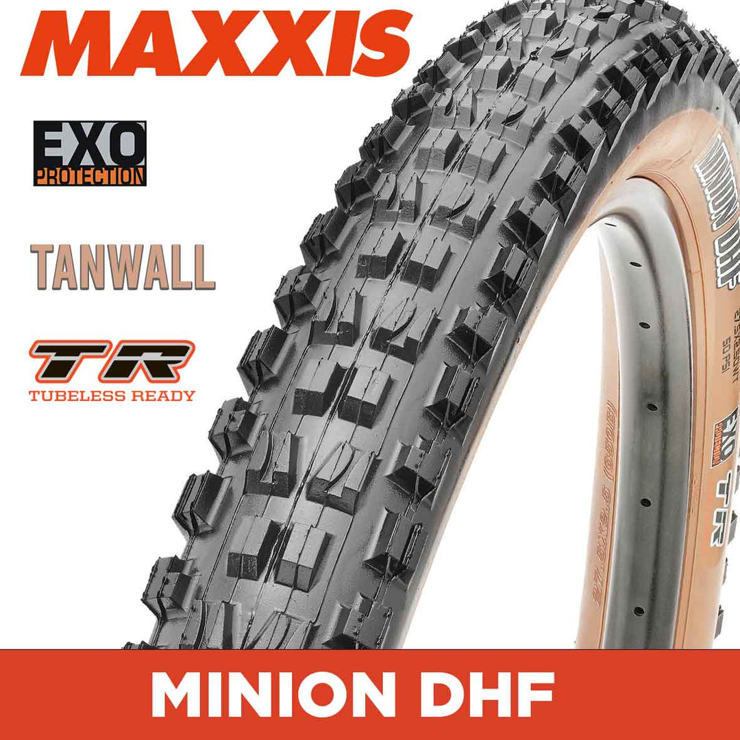MAXXIS MOUNTAIN - MINION DHF - 27.5x2.50 - EXO / TR / Tanwall - Foldable 60 TPI E25