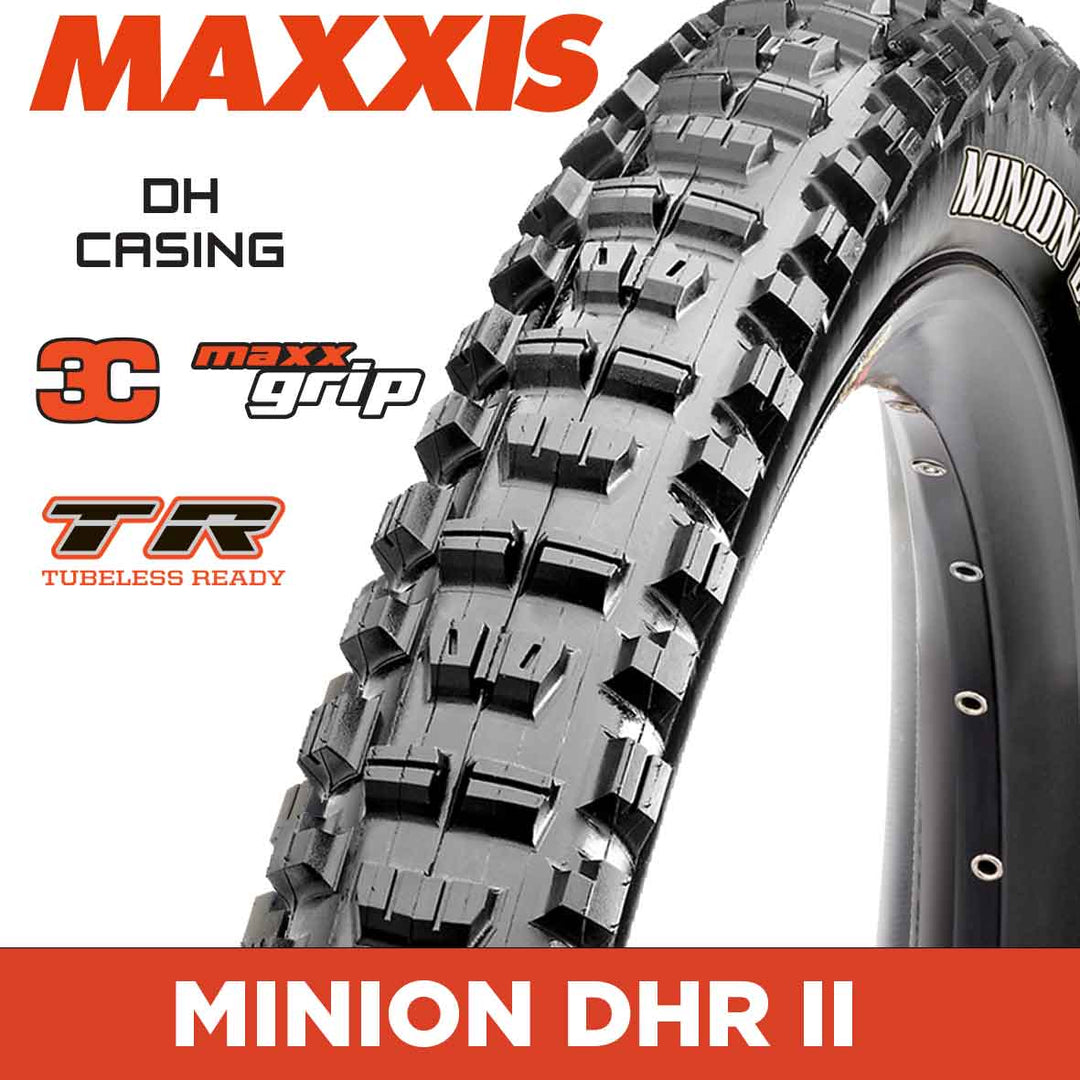 MAXXIS Downhill - MINION DHR II - 29X2.40 - 3C MAXXGRIP / New DH / TR - Foldable 120X2 TPI E25