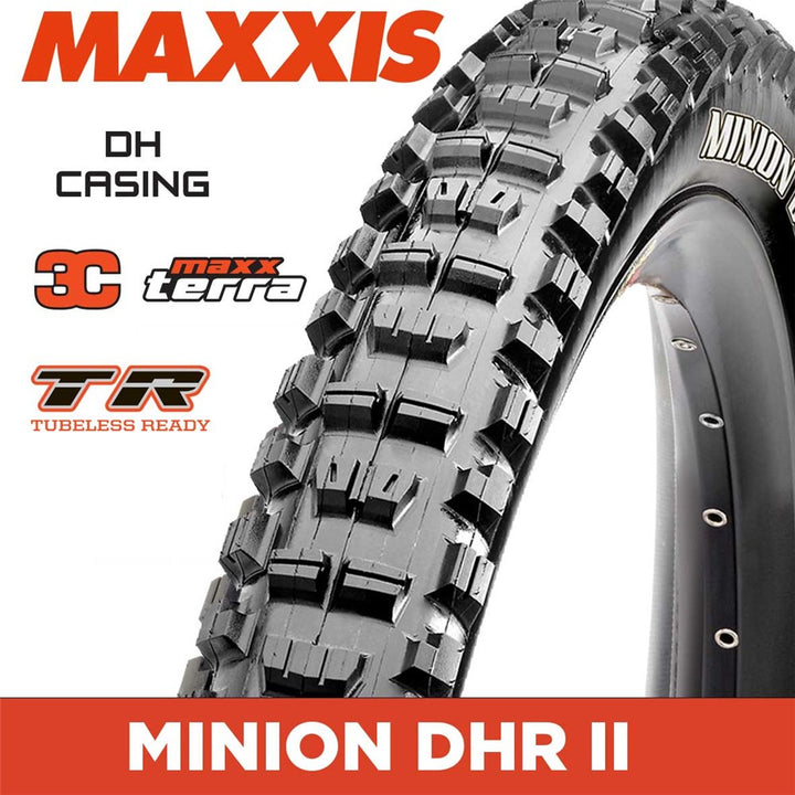 MAXXIS Minion DHR II- 27.5 X 2.50 - Folding TR 60x2 - DH  3C MaxxTerra - Black
