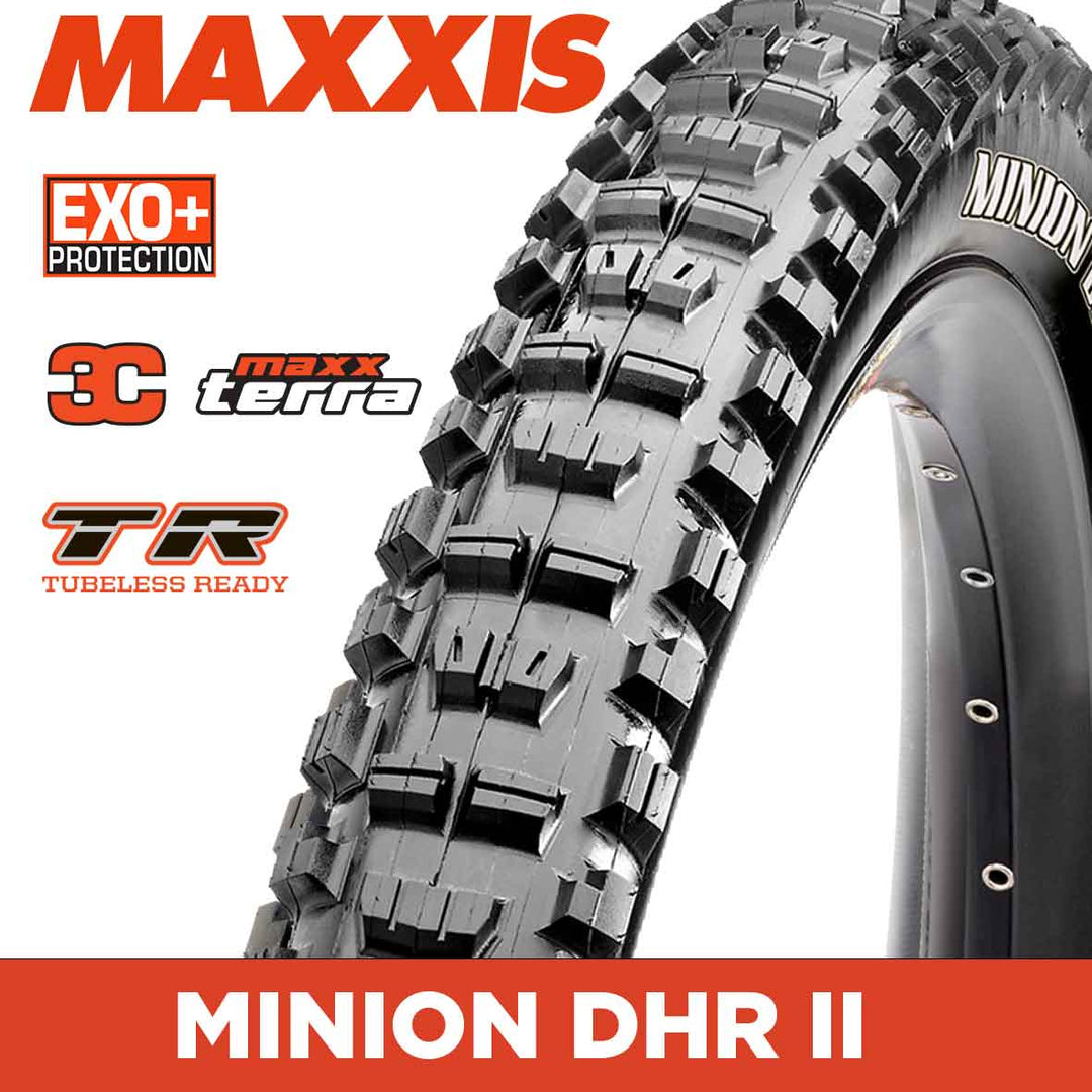 MAXXIS Plus Tyre- MINION DHR II - 27.5X2.80 - MaxxTerra / EXO+ / TR - Foldable 60 TPI E25