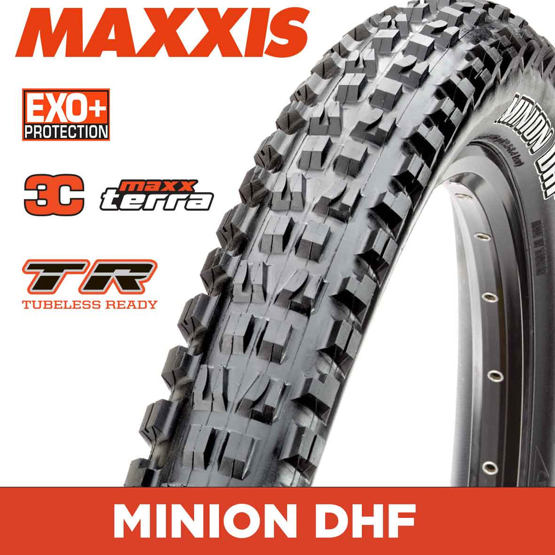 MAXXIS Mountain - MINION DHF - 27.5X2.60 - 3C MAXXTERRA / EXO+ / TR - Foldable 60 TPI E25