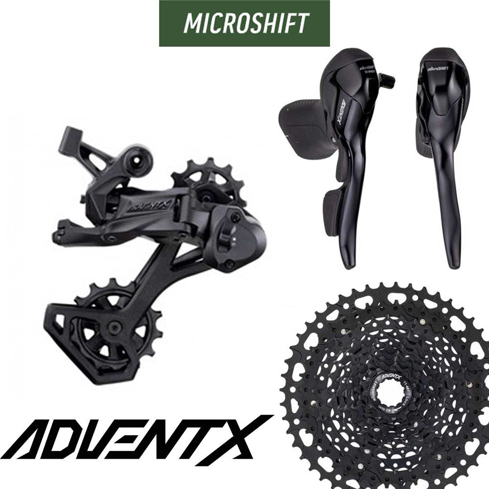microSHIFT Advent X 1x10 Gravel Groupset - Drop Bar 11-48T