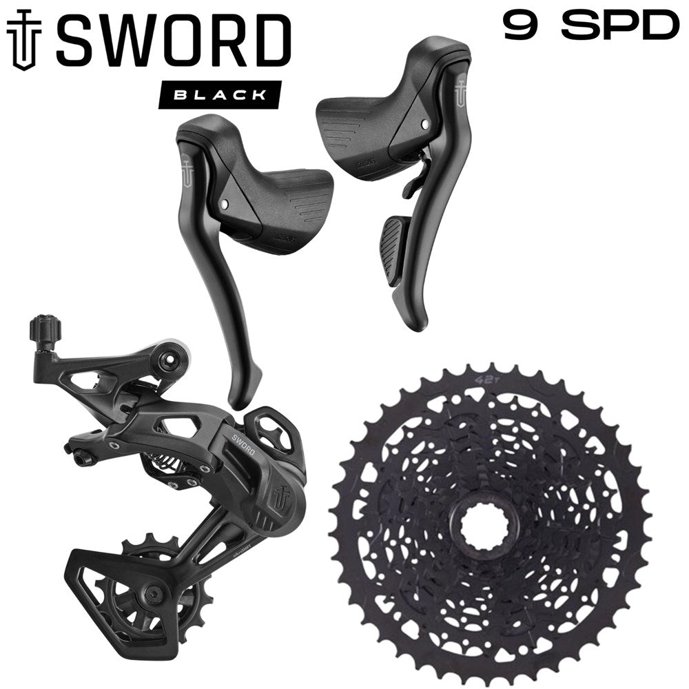 microSHIFT Sword Black 1x9 Gravel Groupset - 11-42T