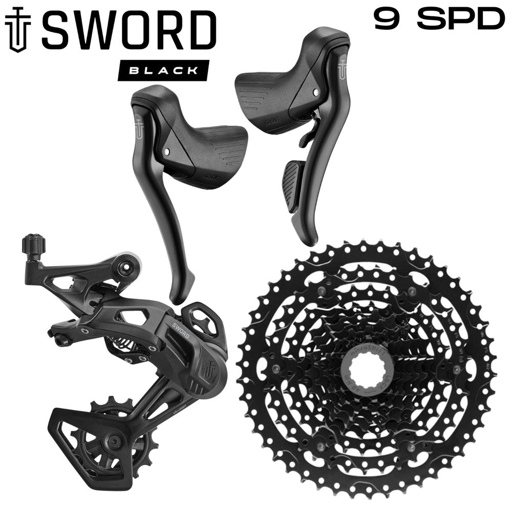 microSHIFT Sword Black 1x9 Gravel Groupset - 11-46T