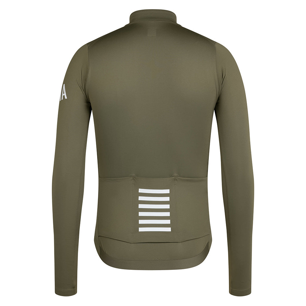 Rapha Pro Team LS Midweight Jersey Green/White back
