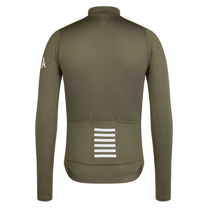 Rapha Pro Team LS Midweight Jersey Green/White back