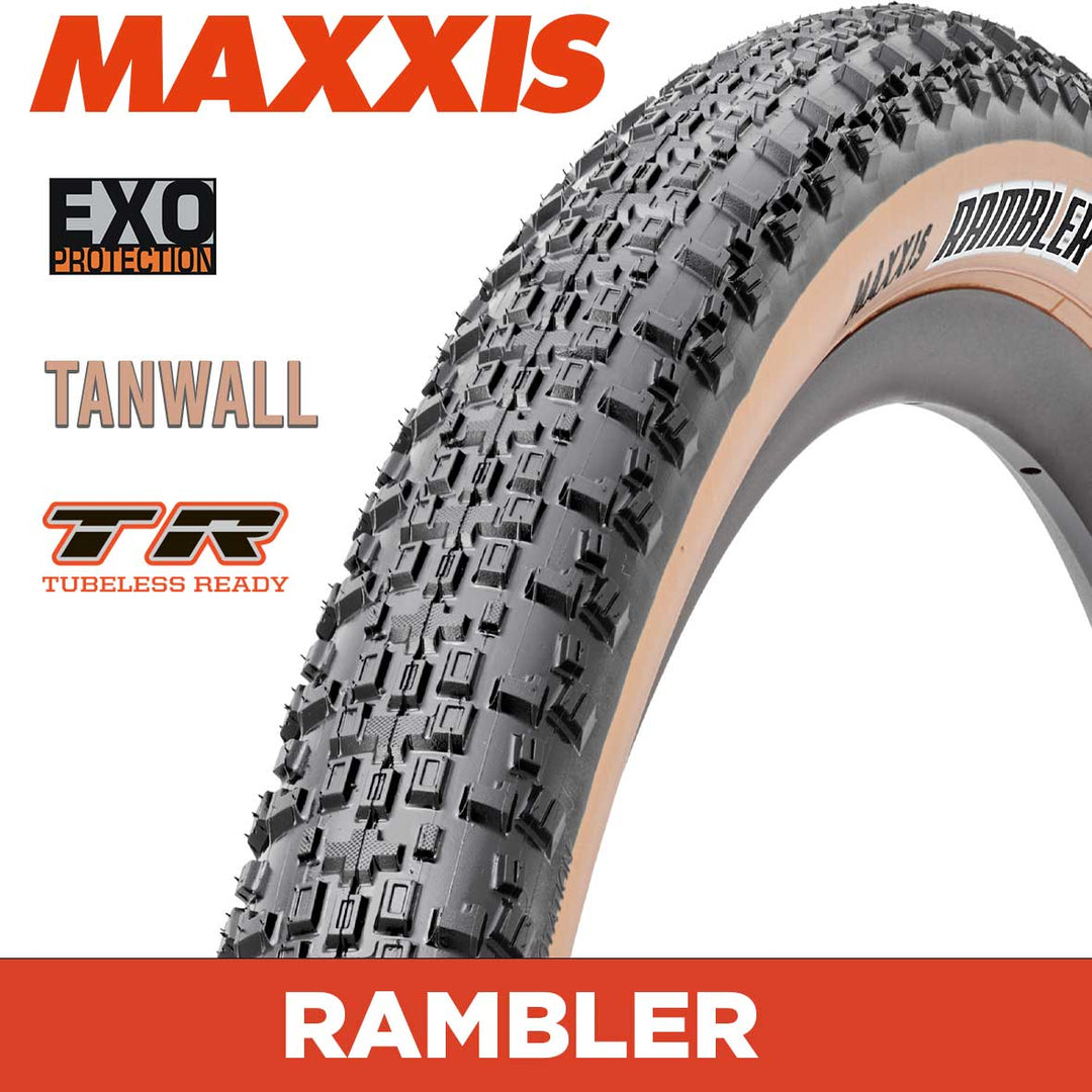 MAXXIS GRAVEL - RAMBLER - 650X47B - EXO / TR / Tanwall - Foldable 60 TPI E25