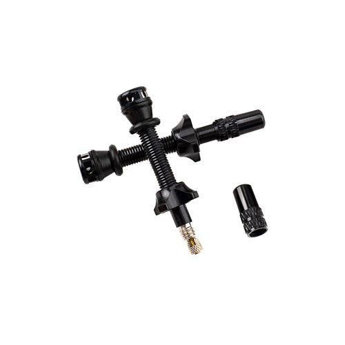 RYFE High Flow Tubeless Valves - Presta, Black - Pair - 60mm