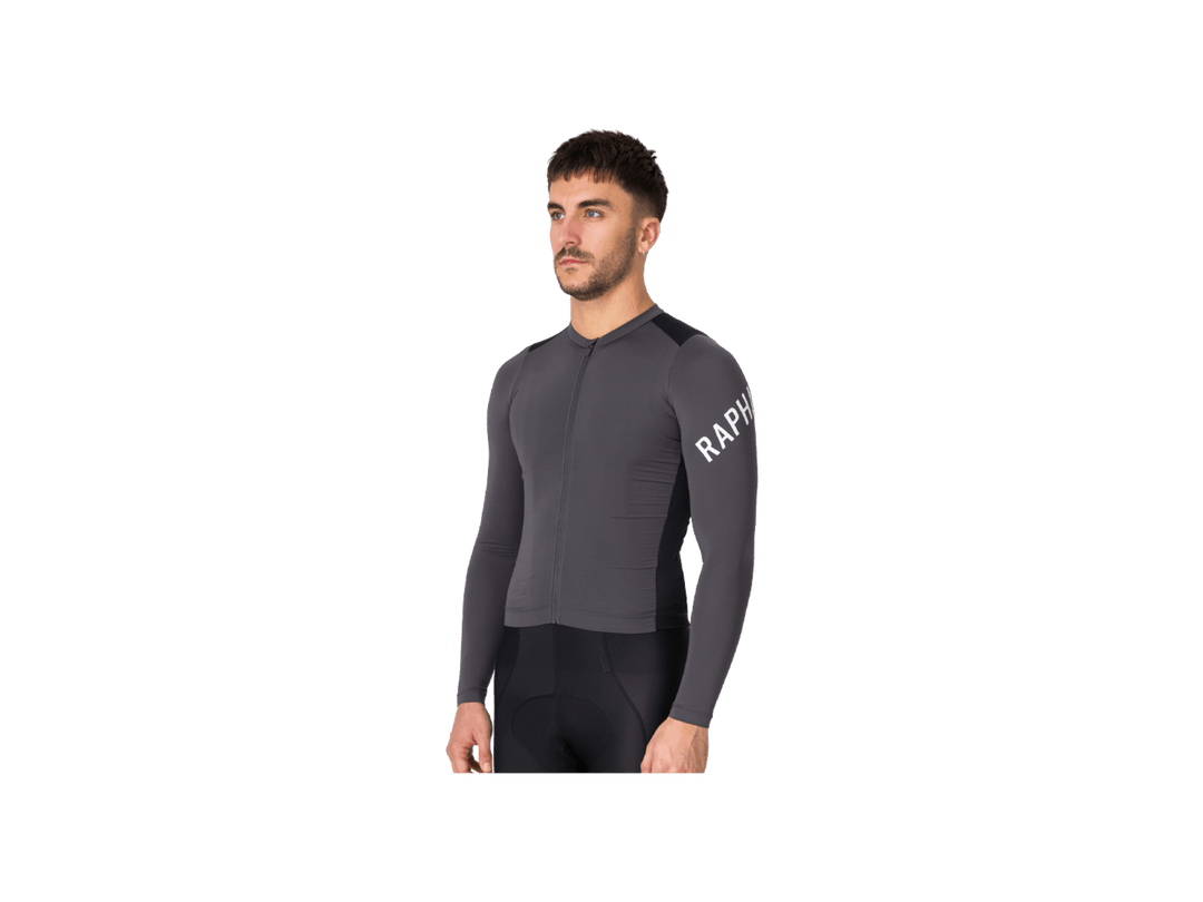 Rapha Pro Team Lightweight Long Sleeve Jersey - Dark Grey/Black