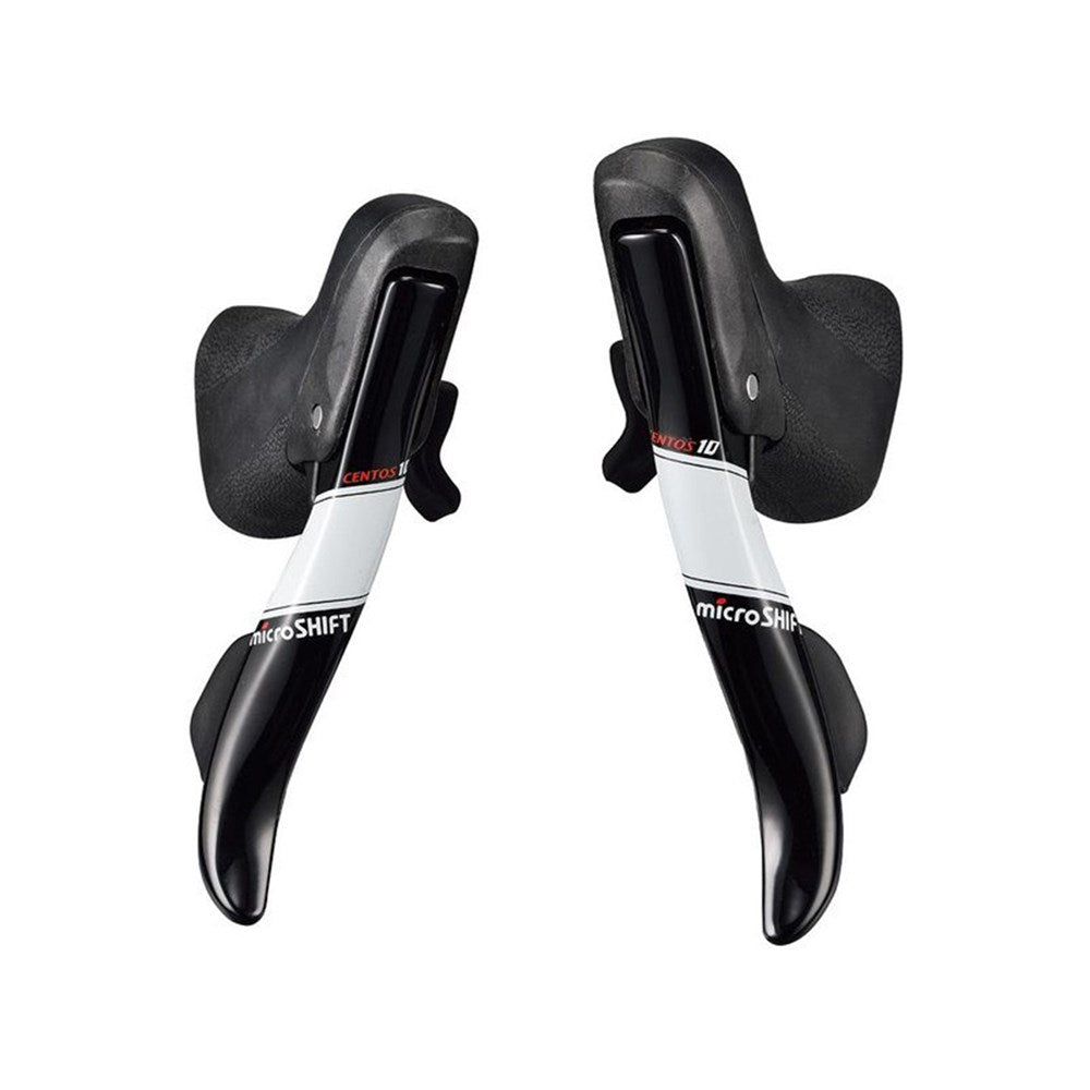 microSHIFT R10 SB-R502E Drop Bar Shifters - 2x10 Internal Cable