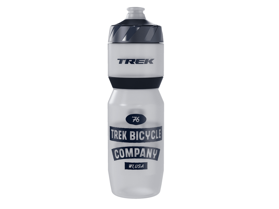Trek Voda Flow 26oz water bottle, Nautical Navy/Clear