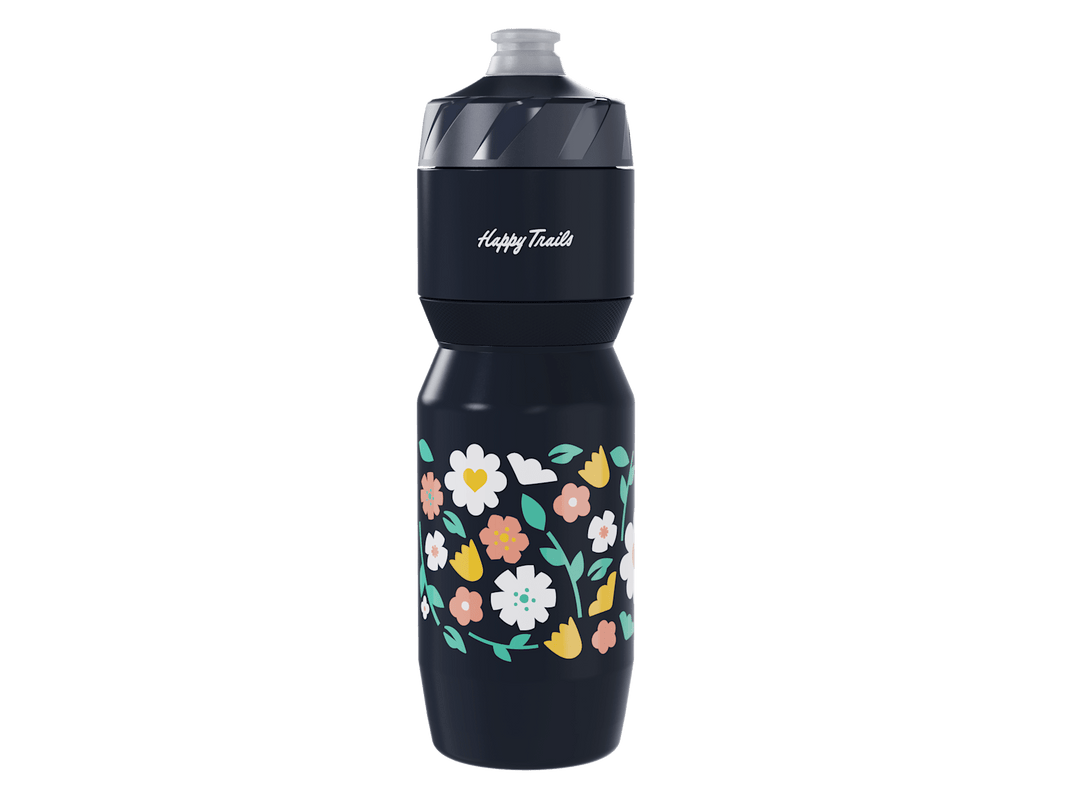 Trek Voda Flow 26oz water bottle, Nautical Navy/Light Orange