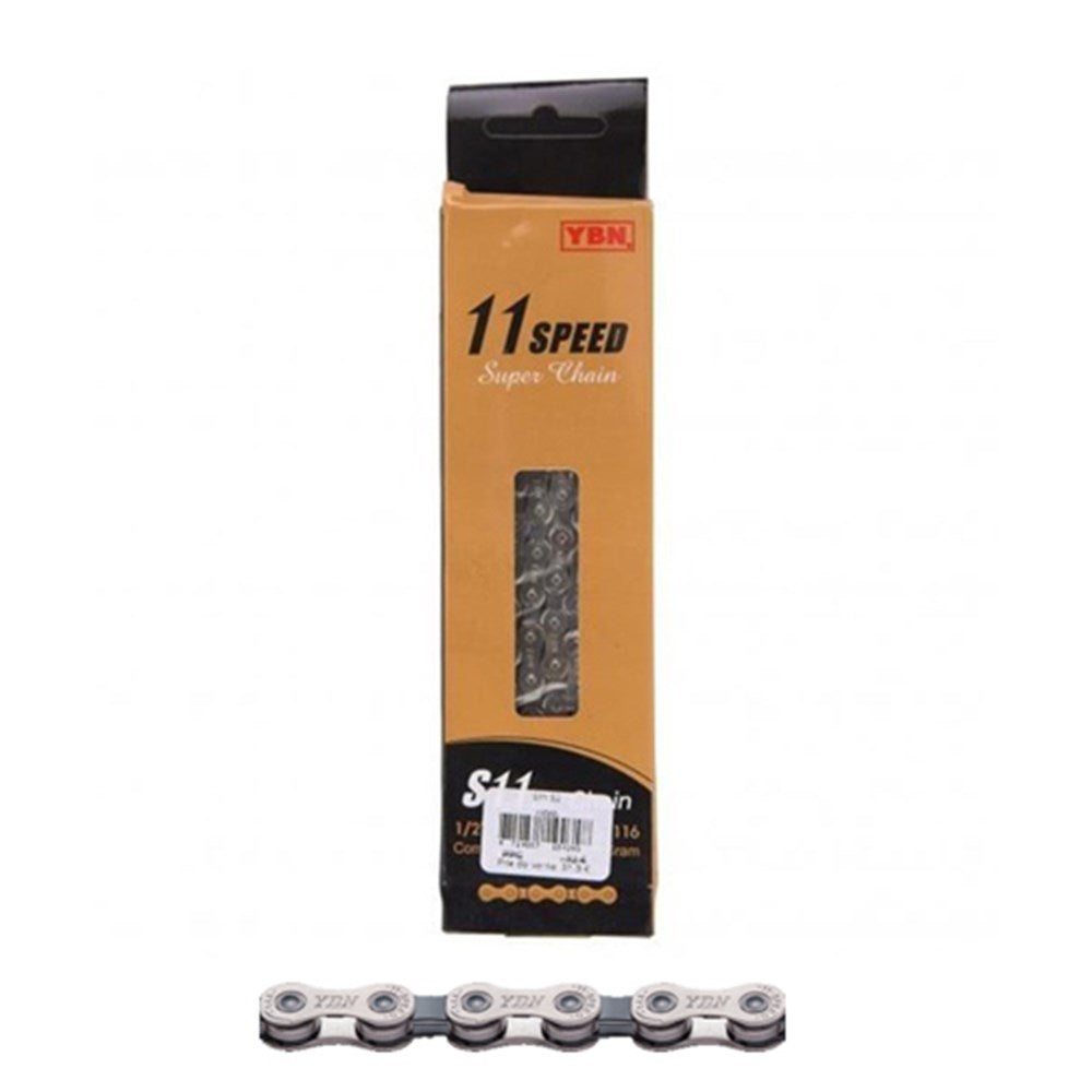 YABAN S2 11 Speed Chain - 116L Silver/Grey