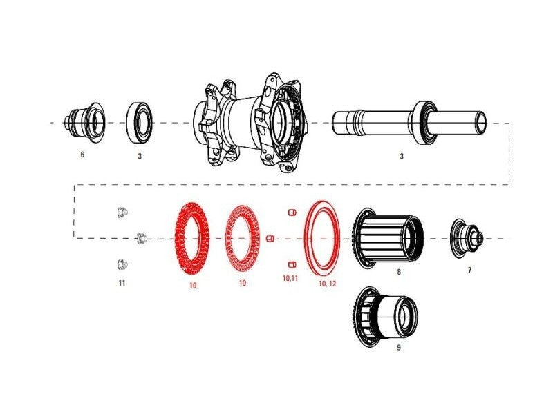 Zipp Clutch ASSY WITH SEAL REAR COG