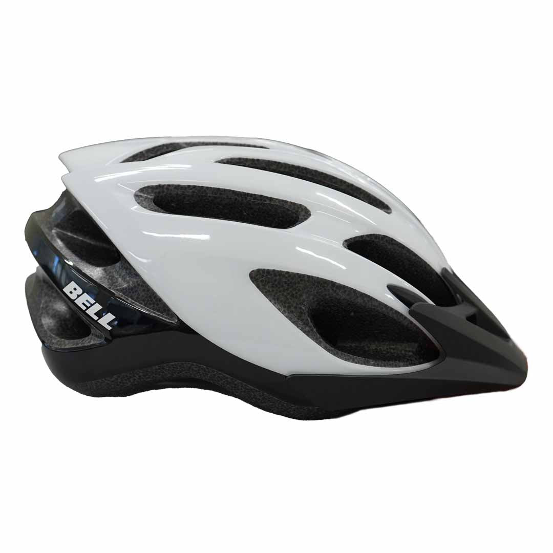 Bell Crest Helmet — White/Black