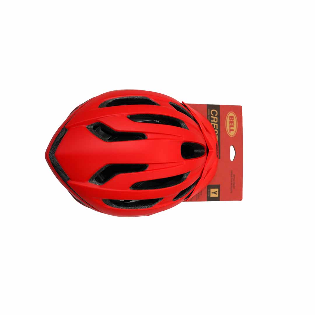 Bell Crest Jr Helmet — Matte Red