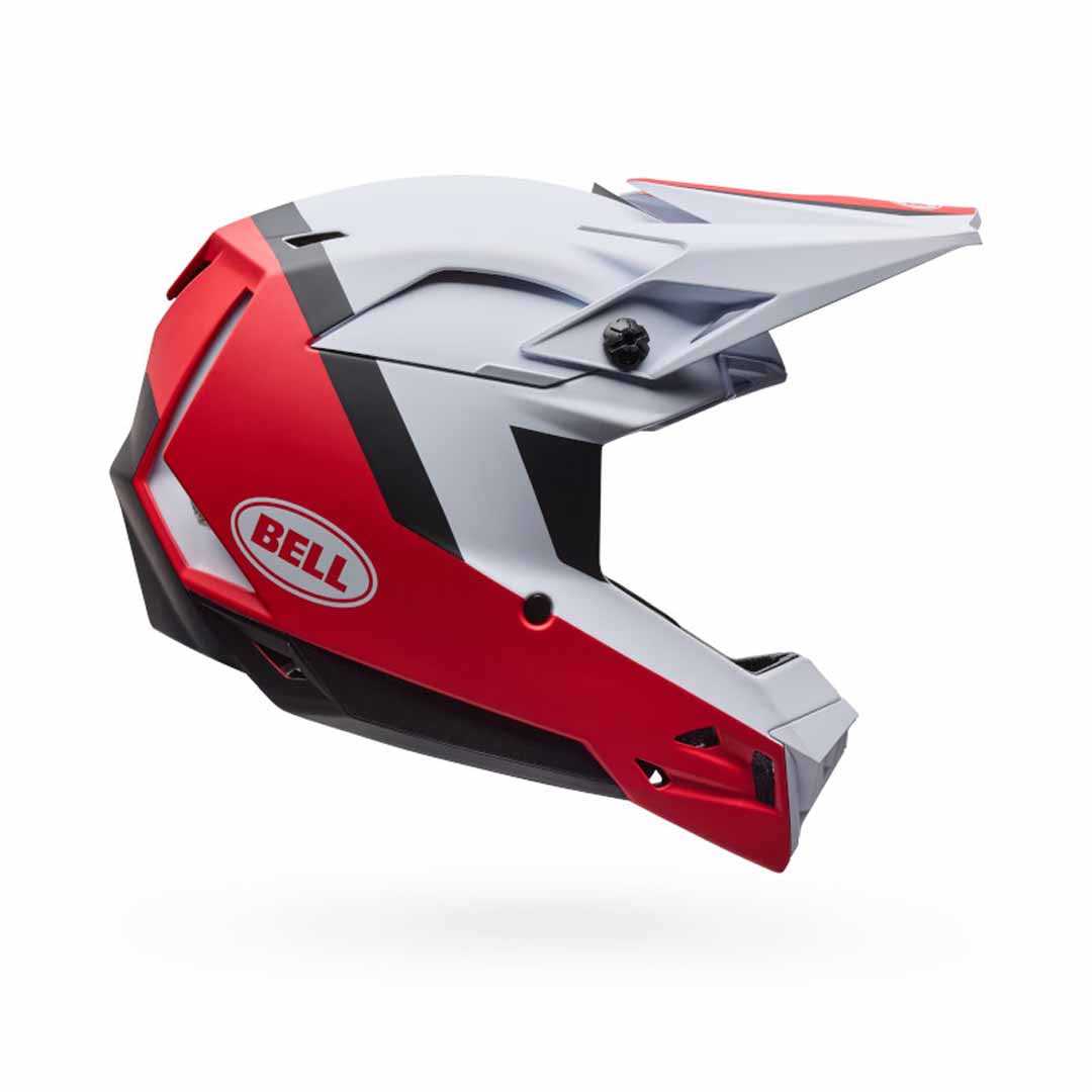 Bell Full-10 MIPS Level Set Helmet — White/Red