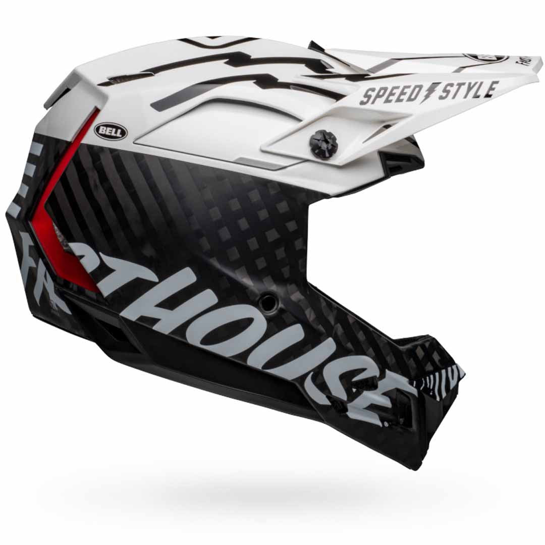 Bell Full-10 Spherical FH St Helmet — Black/White