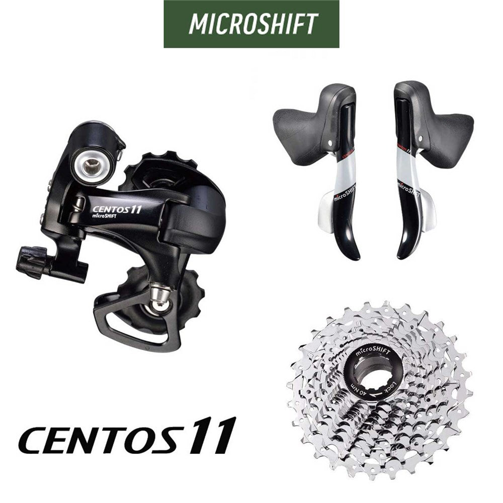 microSHIFT Centos 11 Road Kit - 2x11 - Drop Bar Shifters (SB-R512B)