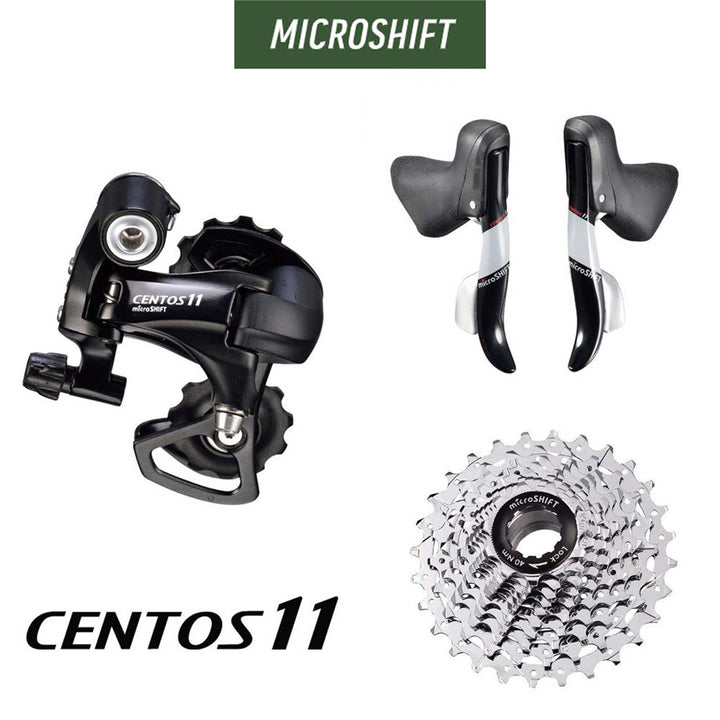 microSHIFT Centos 11 Road Kit - 2x11 - Drop Bar Shifters (SB-R512B)
