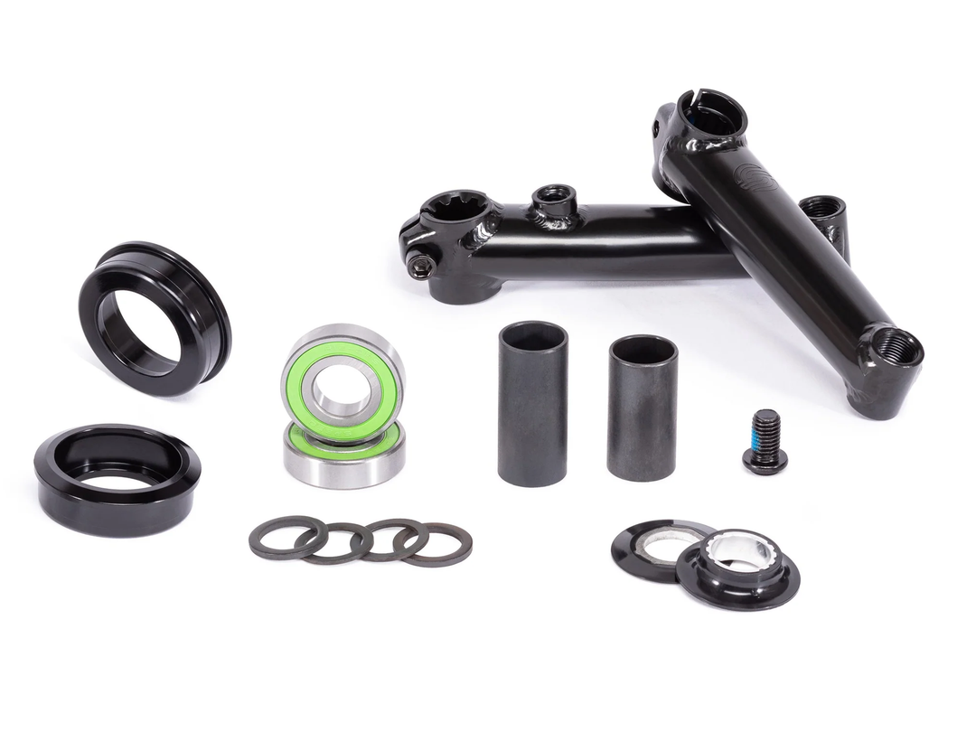 Salt Rookie Sealed Bearing Crank Set - 127mm, 19mm Spindle, Matt Black