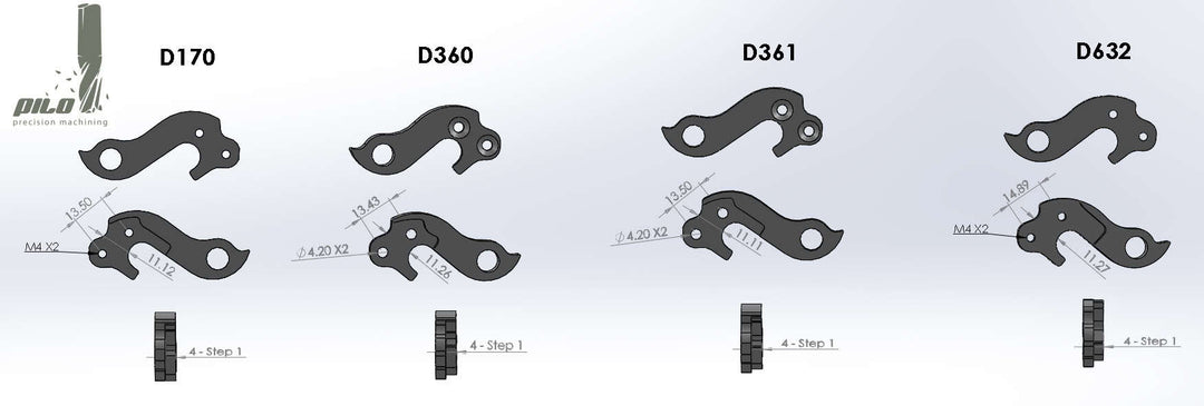 Pilo Derailleur Hanger D360 - Cube