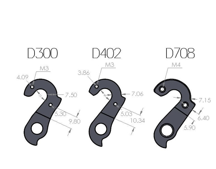 Pilo Derailleur Hanger D402 - Carrera / Wilier / De Rosa