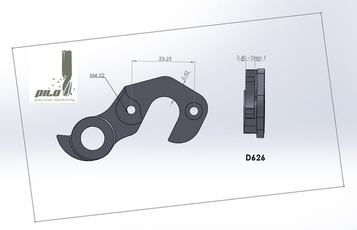 Pilo Derailleur Hanger D626 - Colnago