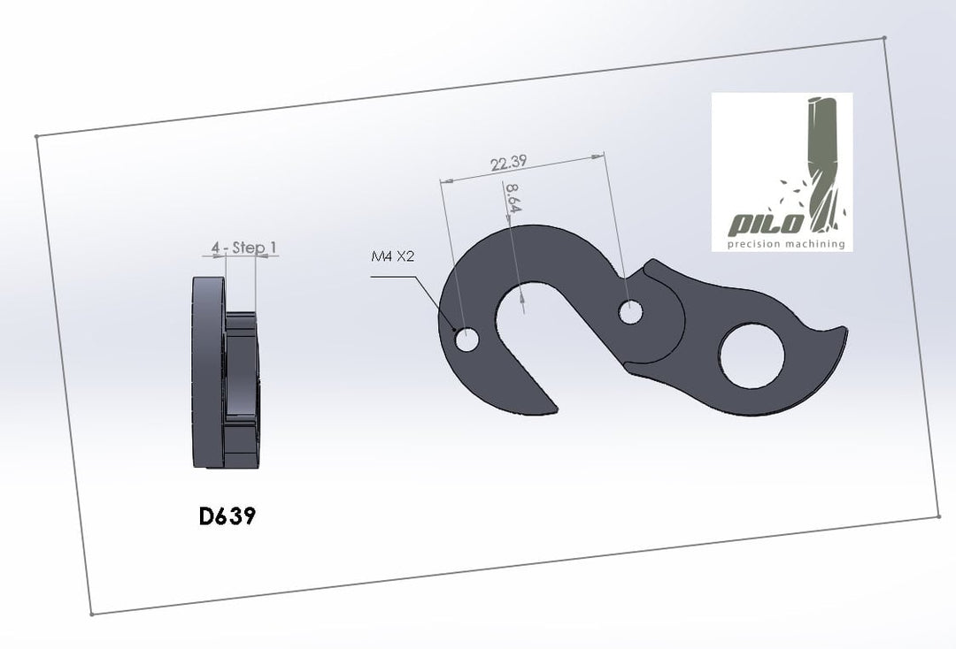 Pilo Derailleur Hanger D639 - Colnago