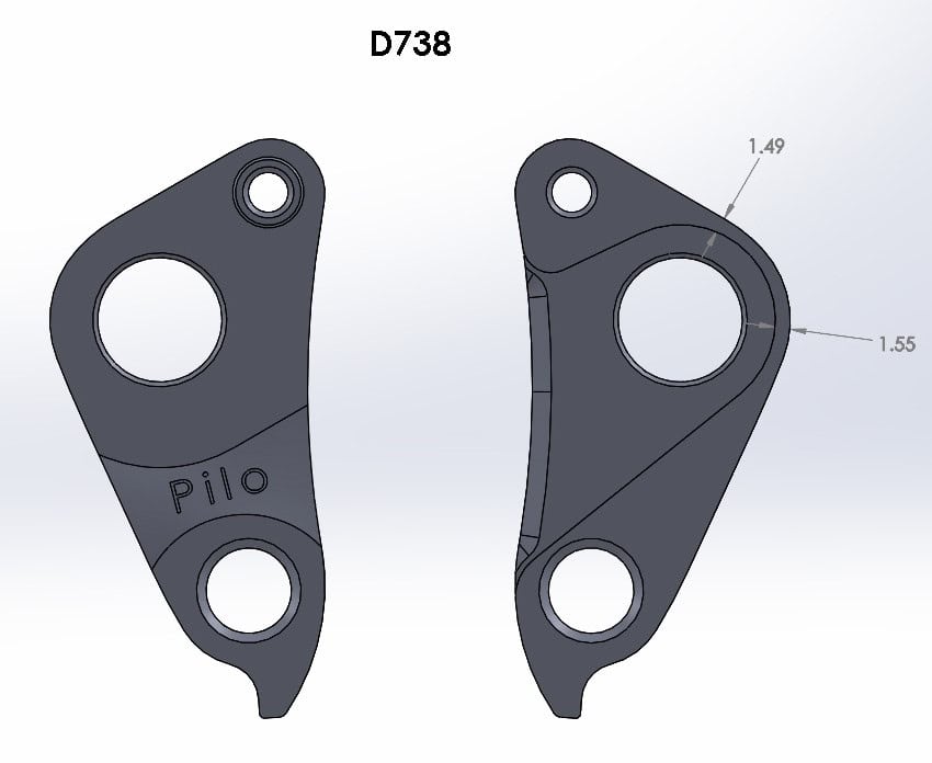 Pilo Derailleur Hanger D738 - Specialized