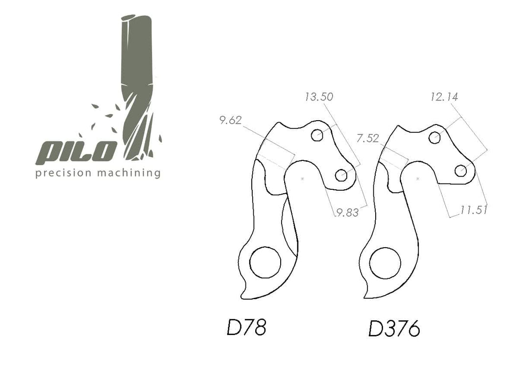 Pilo Derailleur Hanger D78 - Canyon / Focus / KSM +