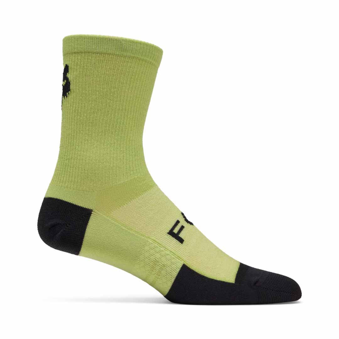 Fox 6" Flexair Merino Sock — Lime