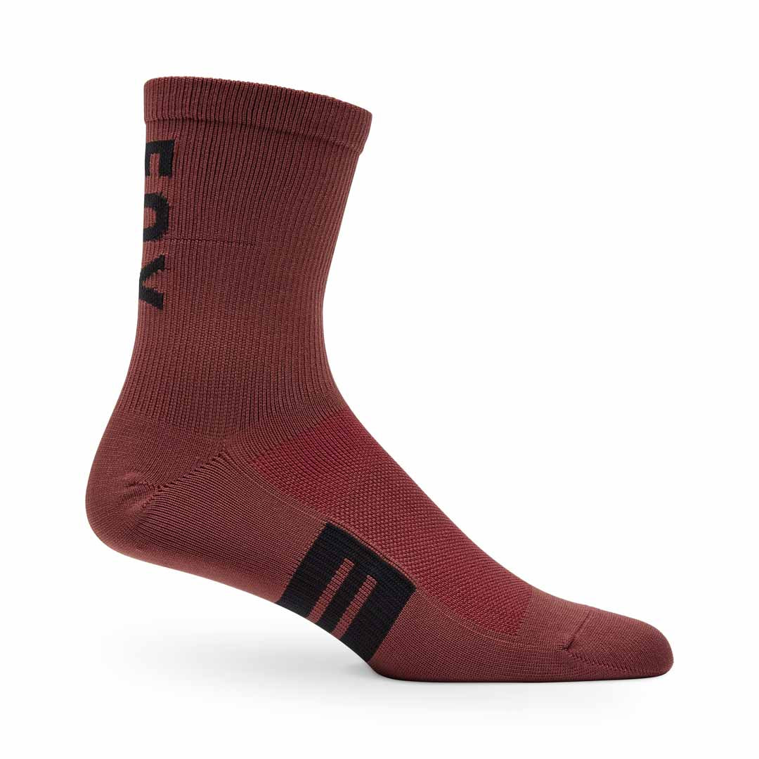 Fox 6" Flexair Merino Sock — Rust